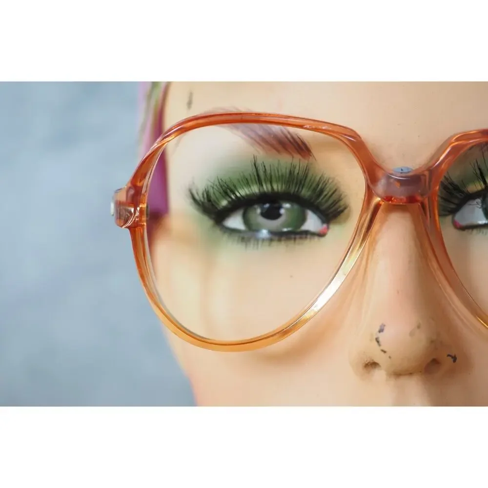 Vintage 1970s Eyeglasses Grandma Chic Boho Festival NOS Jackie O France 55-15